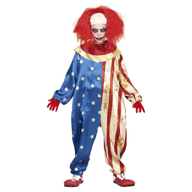 Patriot Clown Children's Fancy Dress Costume 