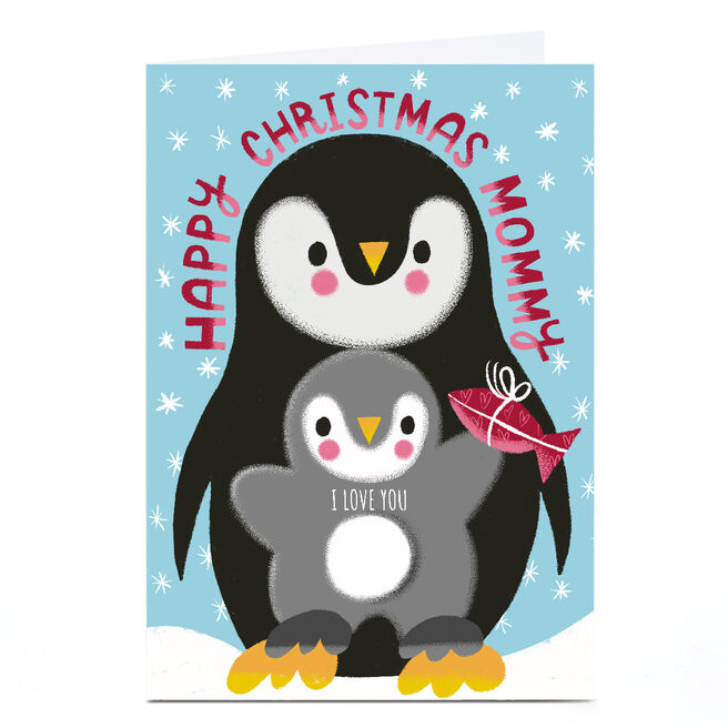 Personalised Stevie Studio Christmas Card - Happy Christmas Mommy