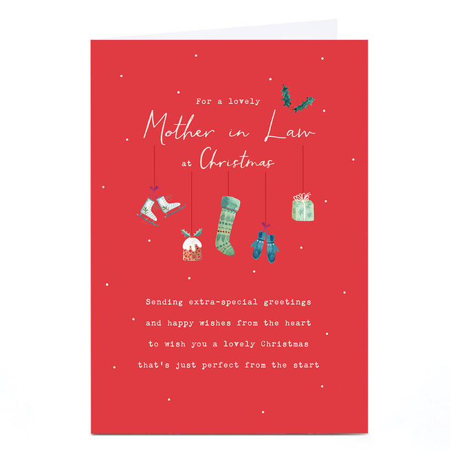 Christmas Card - For A Lovely Mother In Law At Christmas