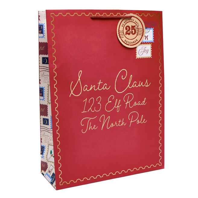 Letter To Santa Extra Large Portrait Gift Bag