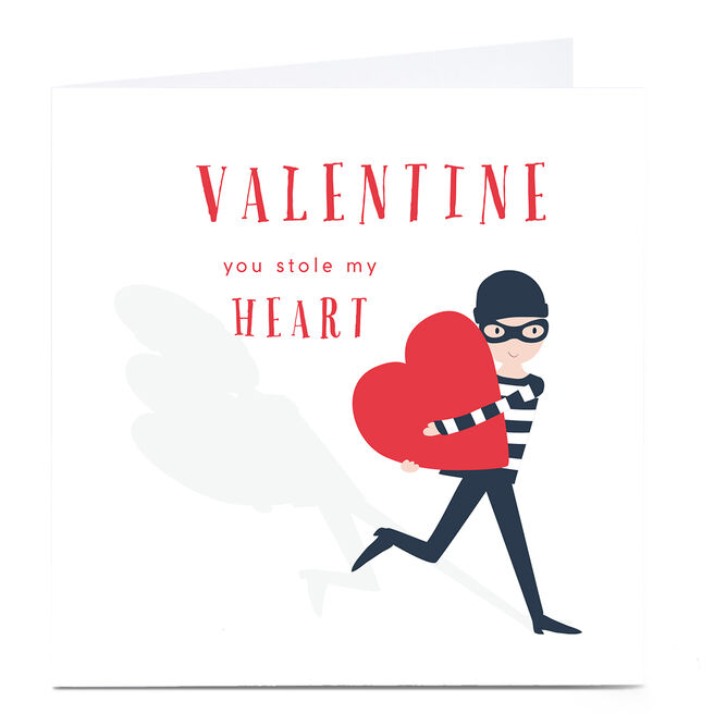 Personalised Klara Hawkins Valentine's Day Card - Stole My Heart