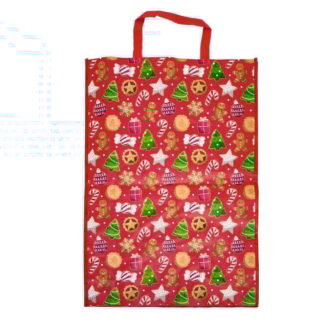 Gingerbread Jumbo Reusable Bag,  Gingerbread Jumbo Reusable Bag
