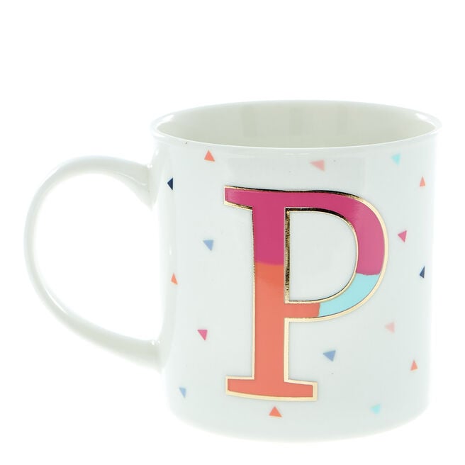 Letter P Alphabet Mug