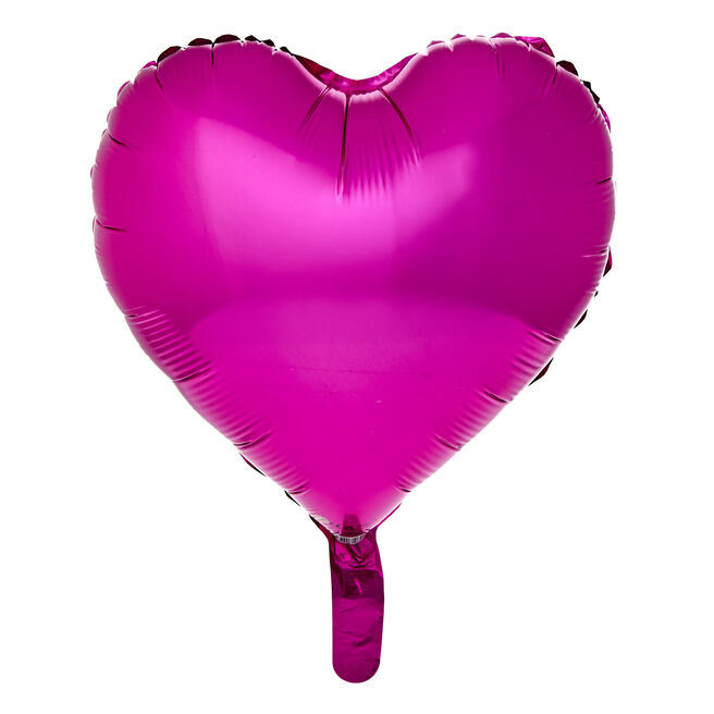Pink Heart 18-Inch Foil Helium Balloon