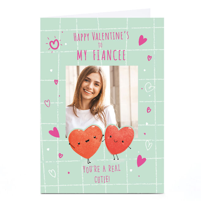 Personalised Valentine's Day Card - Real Cutie, Fiancee