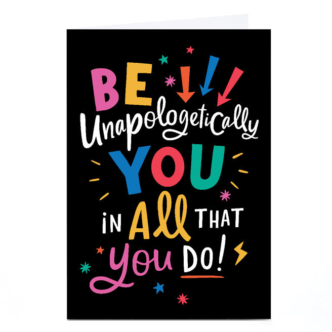 Personalised Ebony Newton Card -Be You