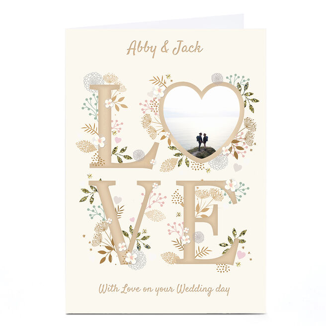 Photo Kerry Spurling Wedding Card - LOVE