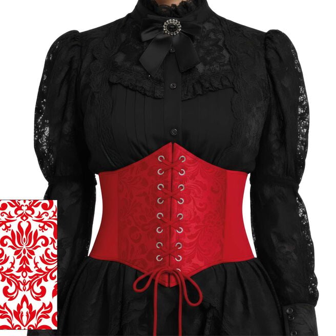 Fancy Dress Bright Red Corset