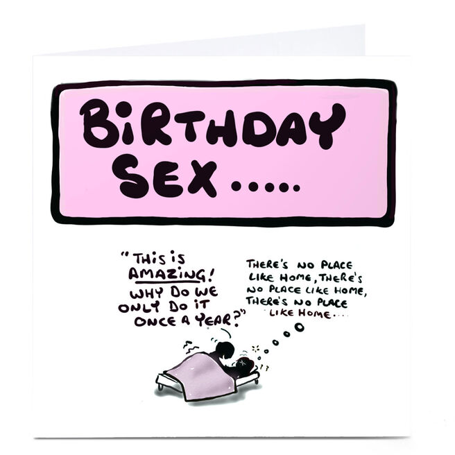 Personalised Do Something David Birthday card - Birthday Sex