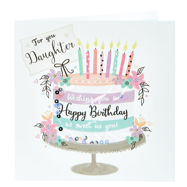 Boutique Collection Birthday Card - For You Daughter