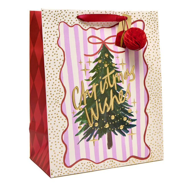 Christmas Wishes Large Portrait Gift Bag
