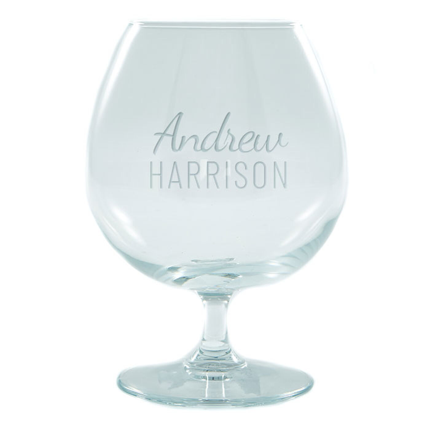 Buy Personalised Engraved Balloon Brandy Glass Name for GBP 19.99