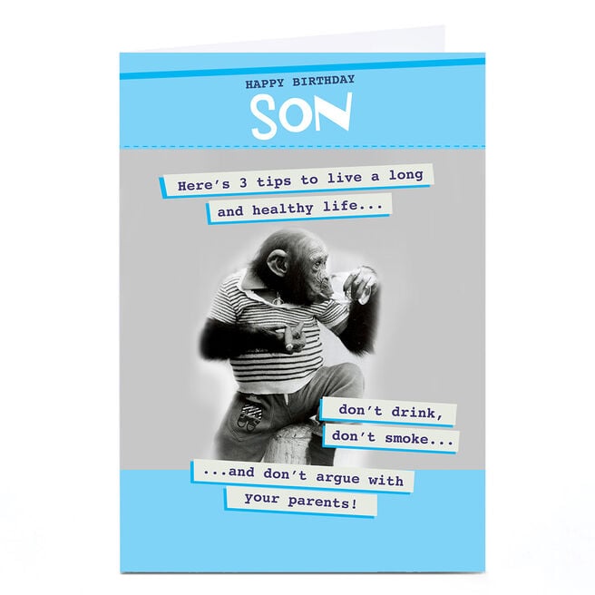 Personalised Quitting Hollywood Birthday Card - Son