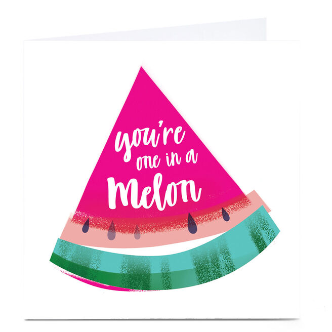 Personalised Hello Munki Card - One In A Melon 