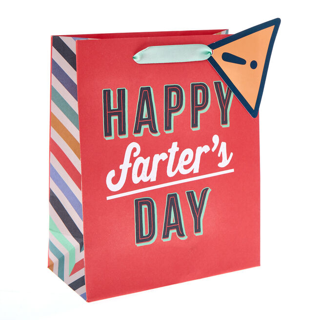 Happy Farter's Day Medium Portrait Gift Bag