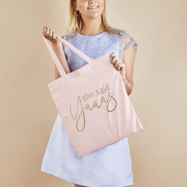 Pink She said Yaaas Tote Bag