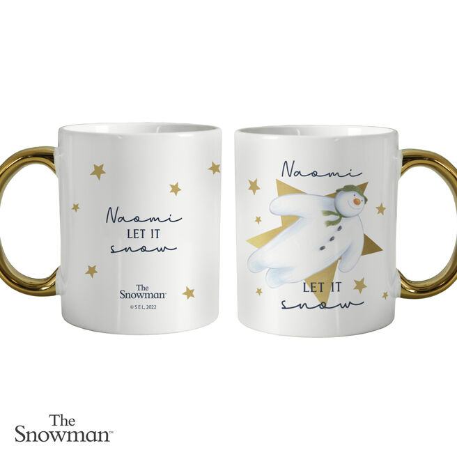 Personalised The Snowman Let it Snow Mug
