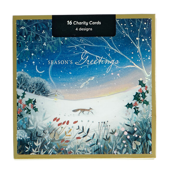 16 Charity Christmas Cards - Winter Woodlands (4 Designs)