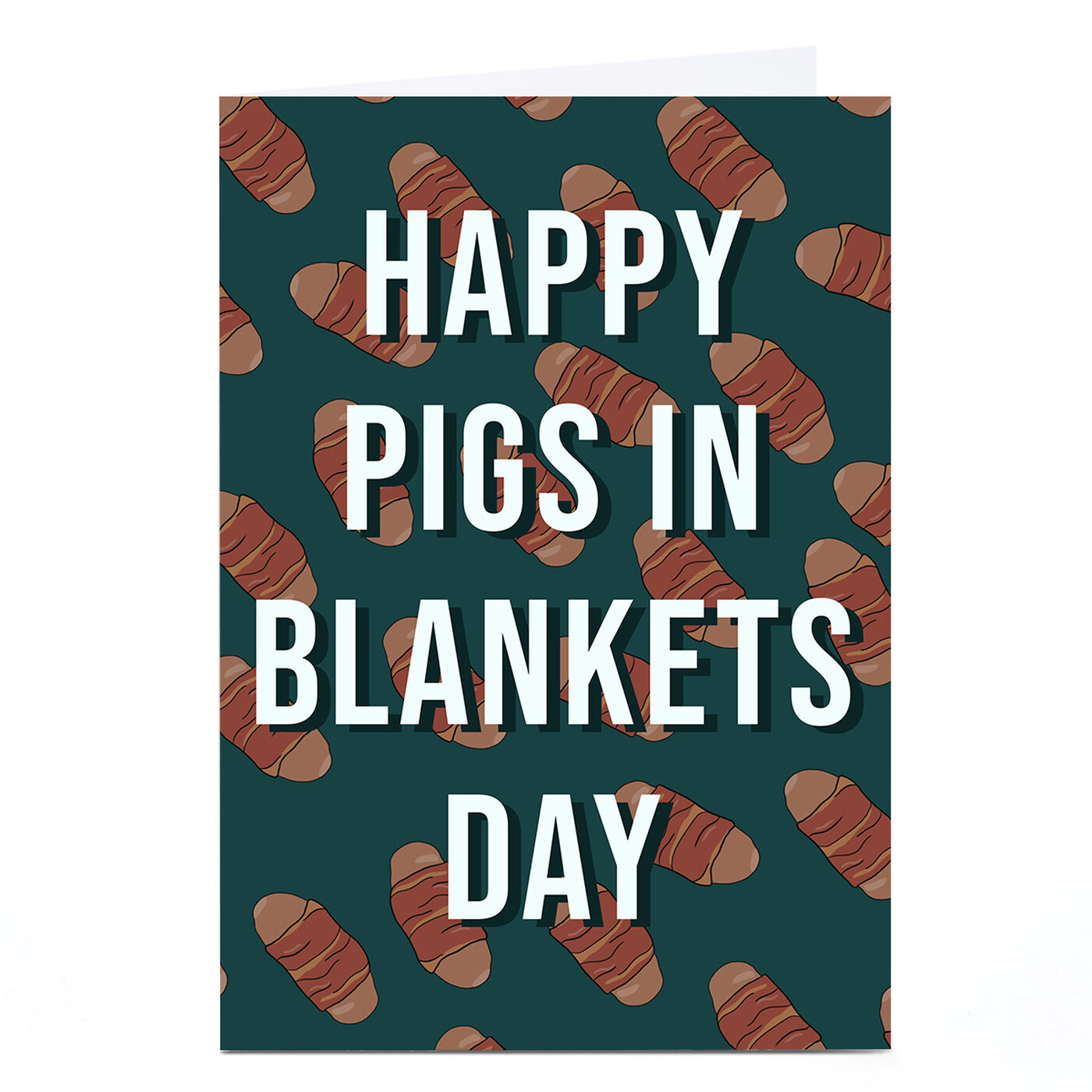 Buy Personalised Phoebe Munger Christmas Card Pigs in Blankets for
