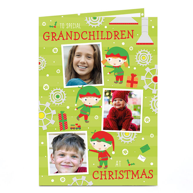 Multi Photo Christmas Card - To Special Grandchildren