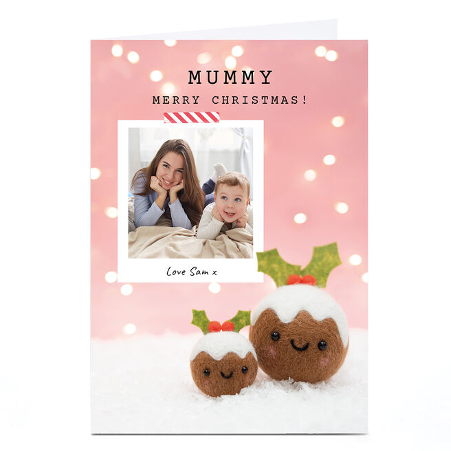 Photo Lemon & Sugar Christmas Card - Mummy, Puddings