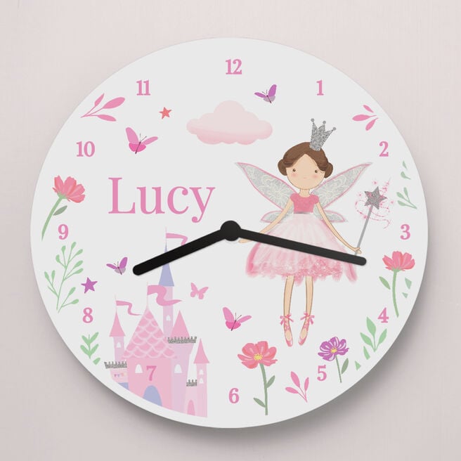 Personalised Fairy Princess Clock