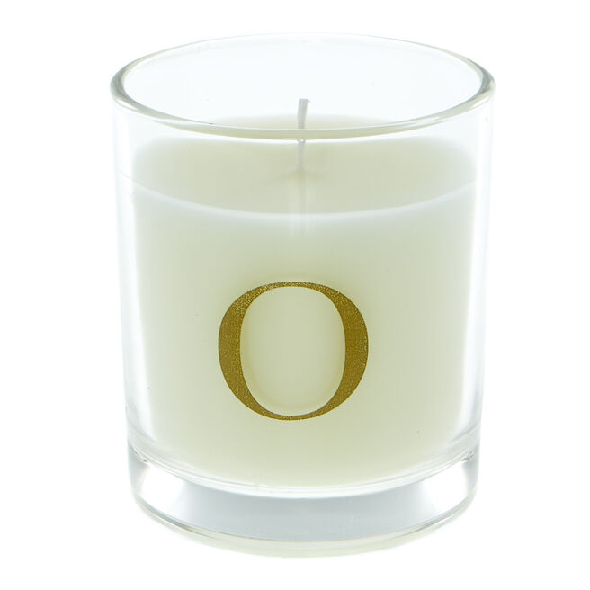 Letter O Warm Cashmere Scented Candle