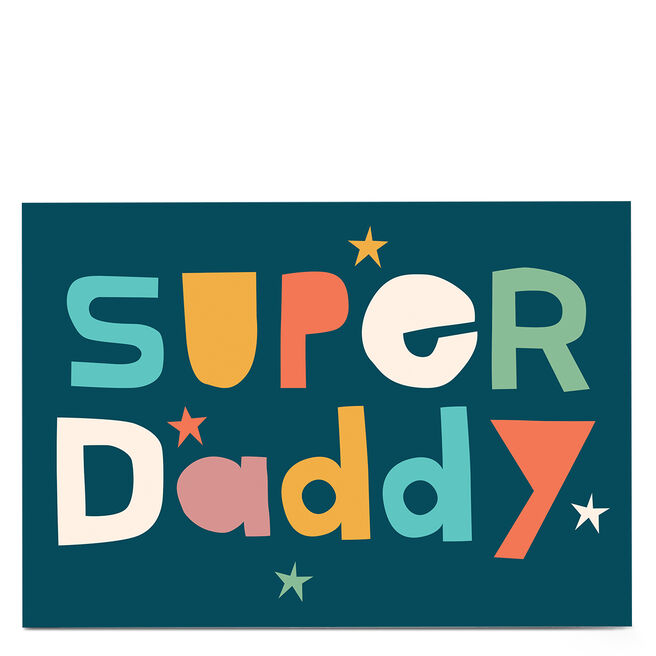 Personalised Hello Munki Card - Super Daddy