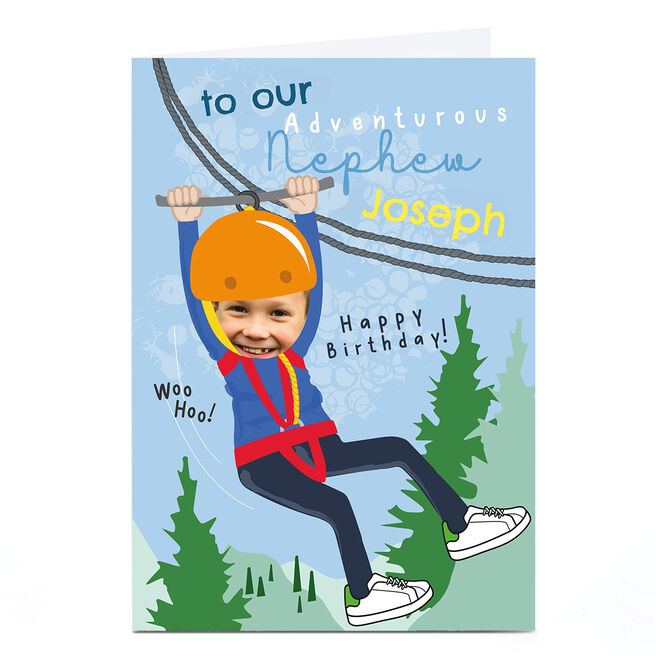 Photo Rachel Griffin Birthday Card - Adventurous Nephew
