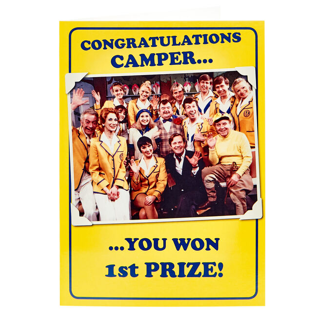 Hi-De-Hi Birthday Card - Congratulations Camper...