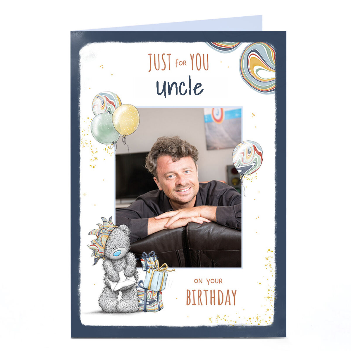 White Cotton Cards – Handgefertigte Geburtstagskarte „Uncle“ – 16x16 Cm, Mit Umschlag