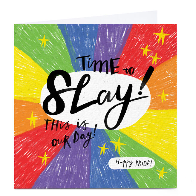 Personalised Jordan Wray Pride Card - Time To Slay!