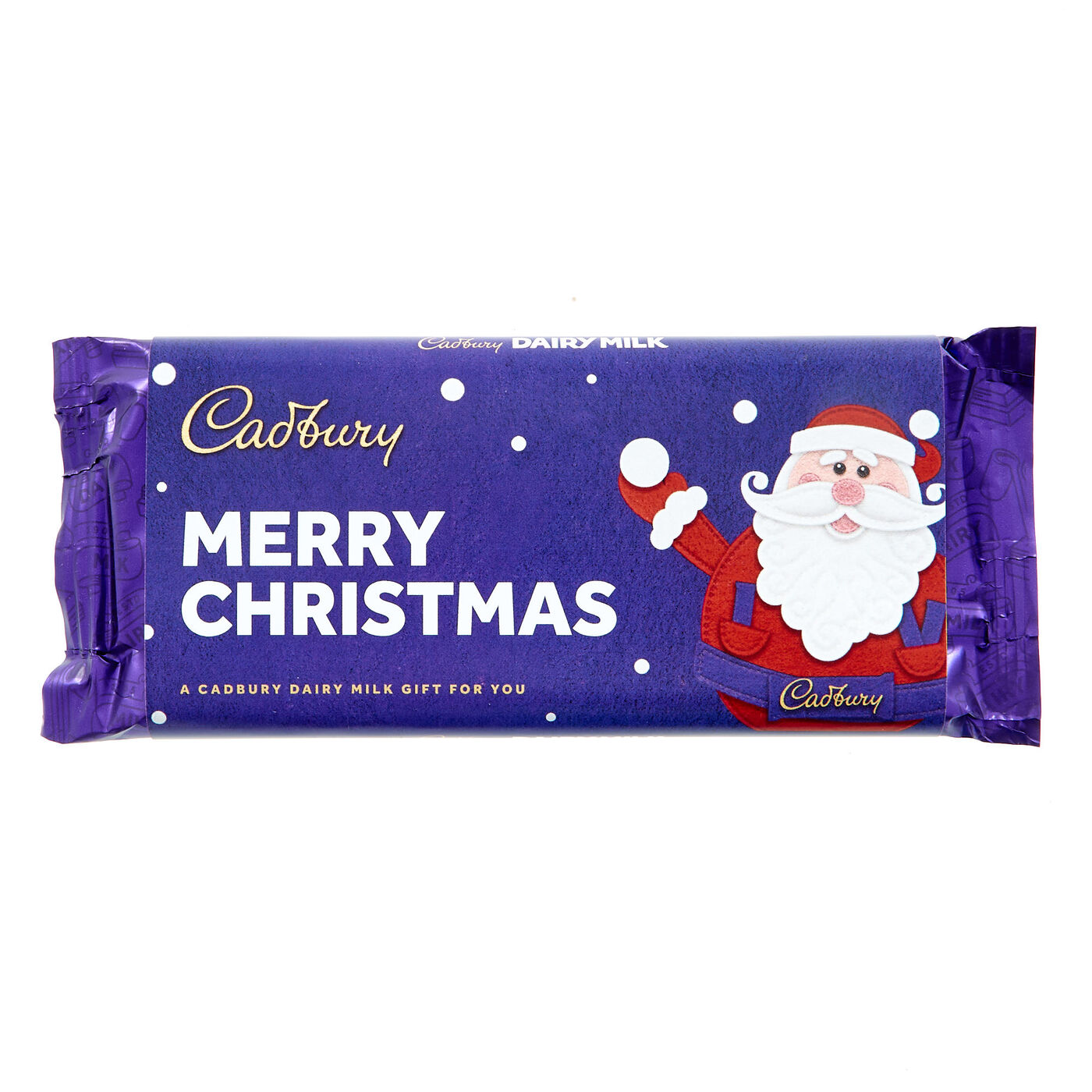Buy 110g Cadbury Dairy Milk Chocolate Bar Merry Christmas for GBP 4.99 Card Factory UK