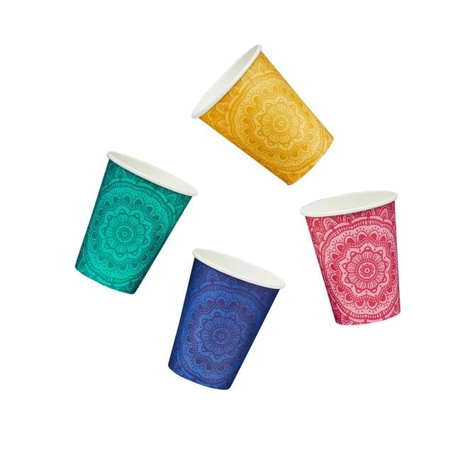Mandala Paper Cups - Pack of 8