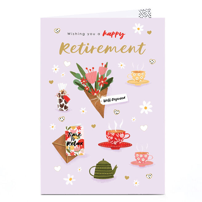 Personalised Retirement Card - Well Deserved 