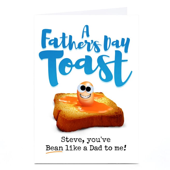 Personalised PG Quips Father's Day Card - Bean Like A Dad