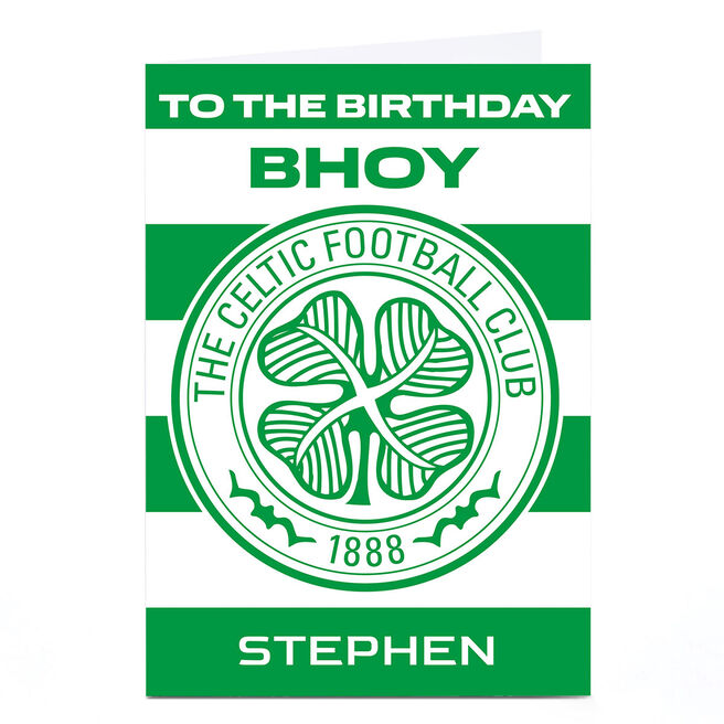 Personalised Football Birthday Card - Celtic Football Club 