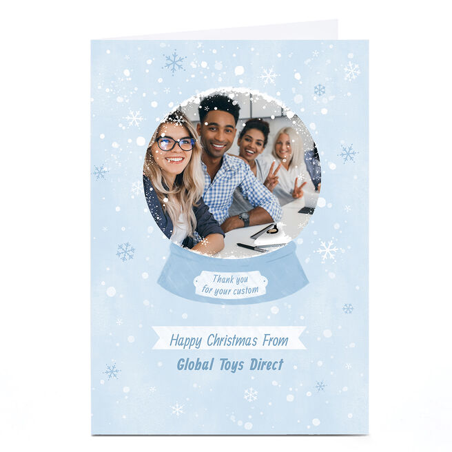 Photo Christmas Card - Thank You For Your Custom