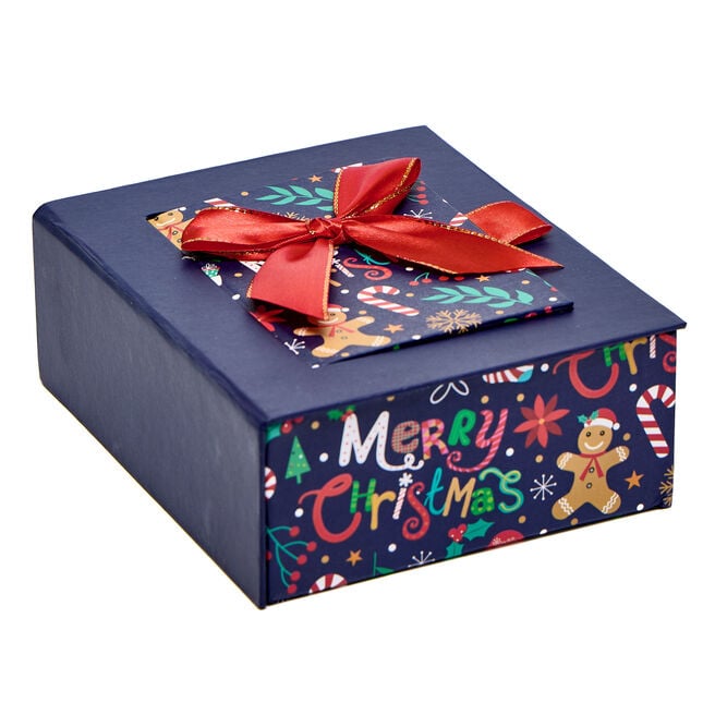 Merry Christmas Gift Box With Message