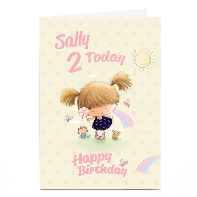 Personalised Editable Age Birthday Card - Sunshine & Lollipop