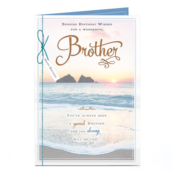 Birthday Card - Special and Always Will Be Beach, Brother