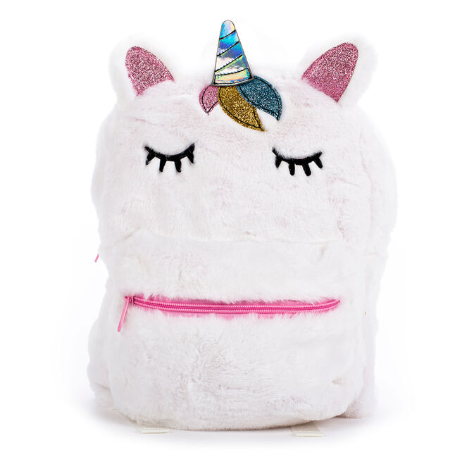 Children's Furry Unicorn Backpack