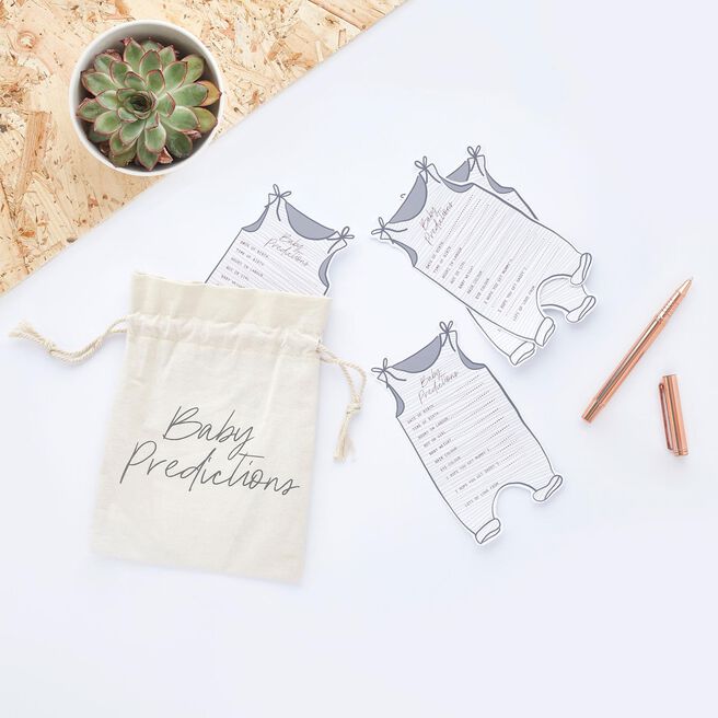 Canvas Bag & 20 Baby Prediction Cards
