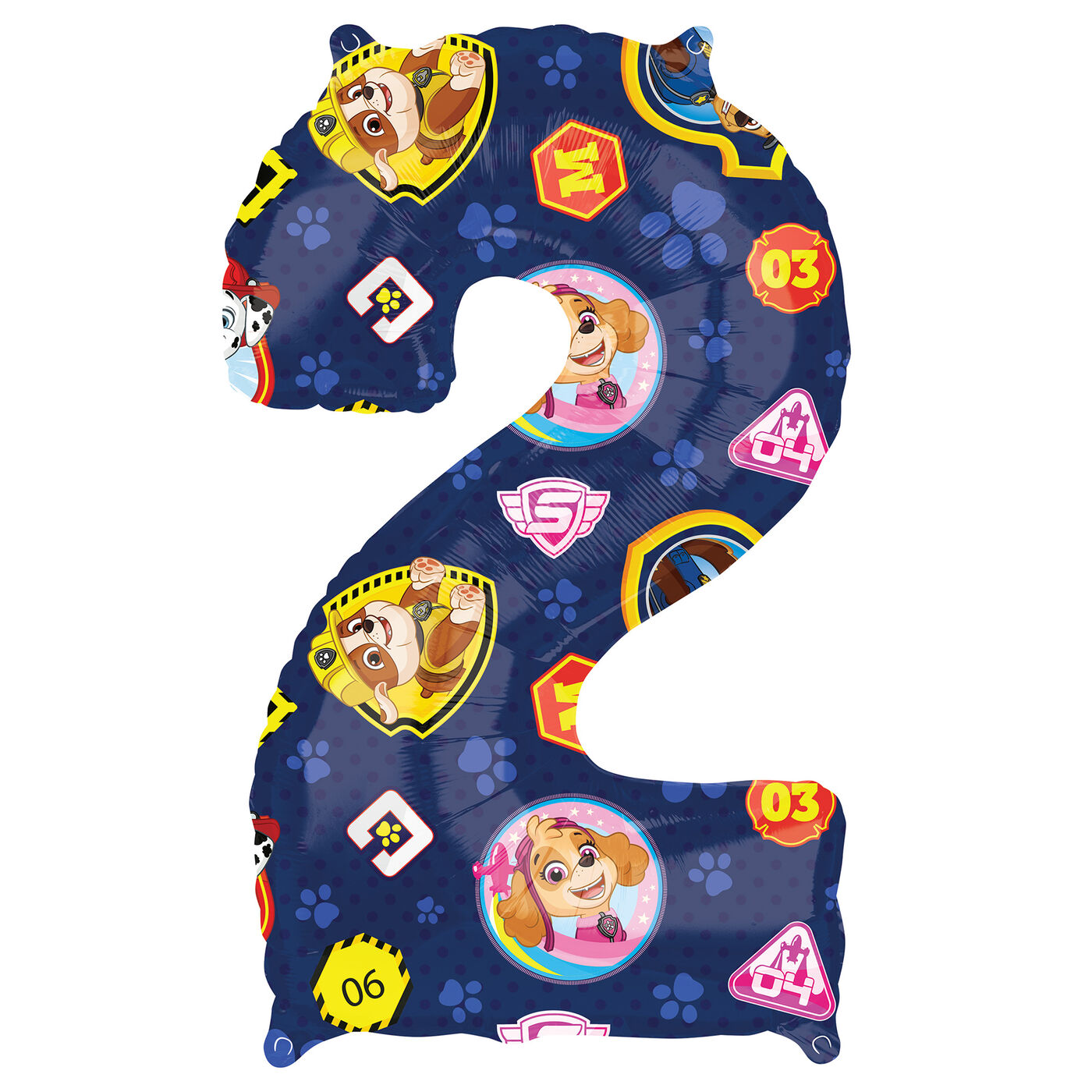 buy-paw-patrol-number-2-34-inch-foil-helium-balloon-for-gbp-6-99-card