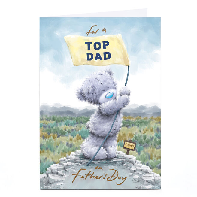 Personalised Tatty Teddy Father's Day Card - Top of the Mountain, Dad