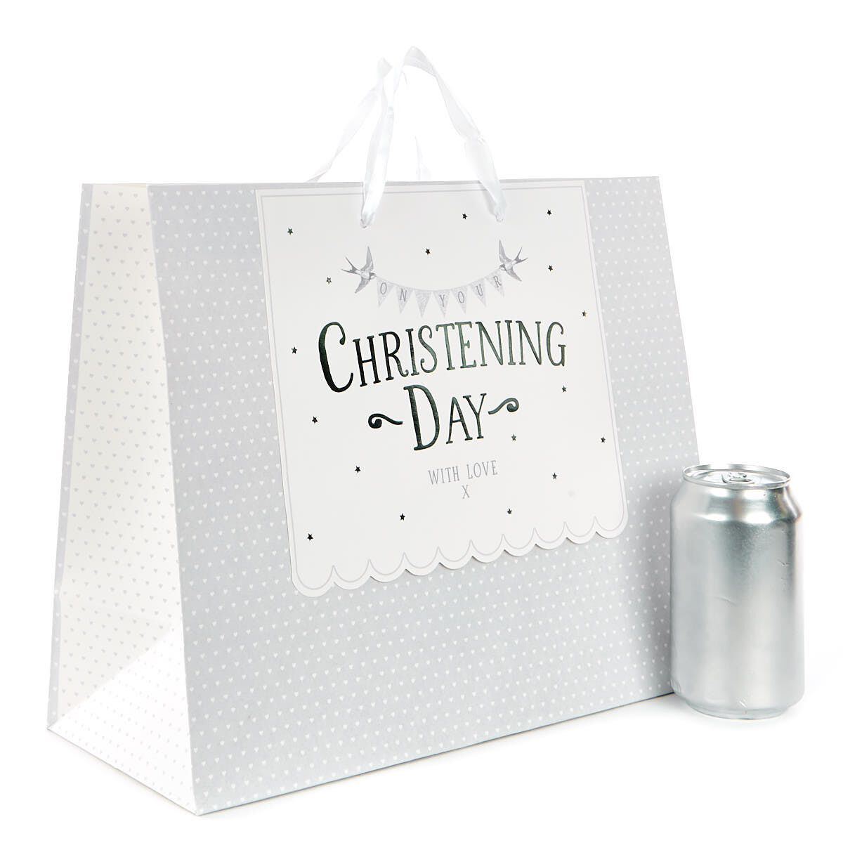 Christening Gift Bag With Free Tissue Paper Or Christening Paper & Tag Free Bow