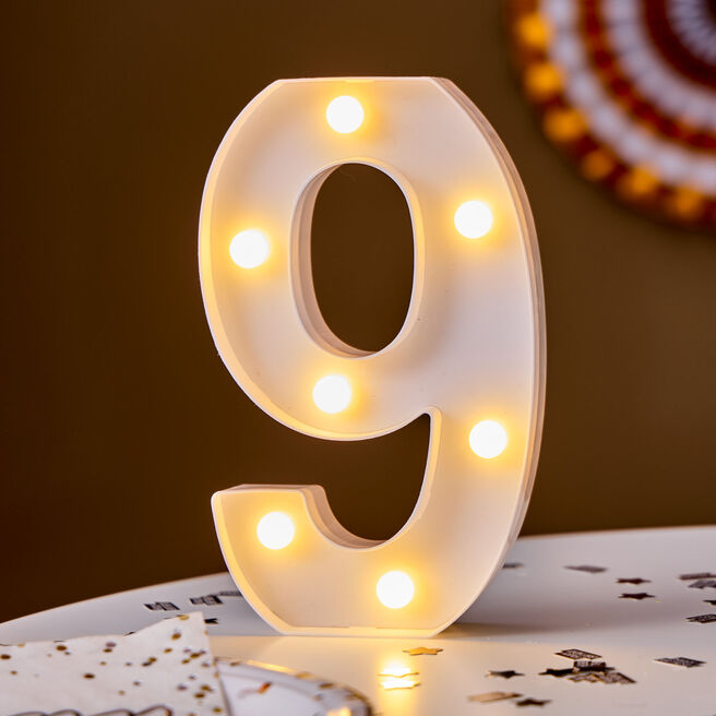 LED Number 9 Light