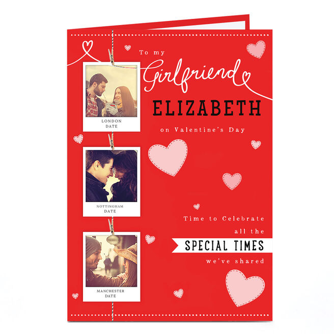 Photo Valentine's Card - Girlfriend Polaroids