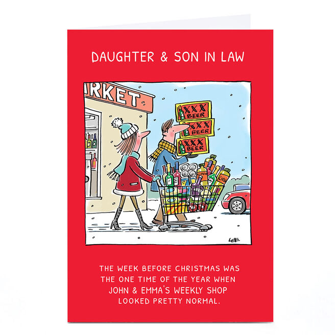 Personalised Christmas Card - Weekly Shop