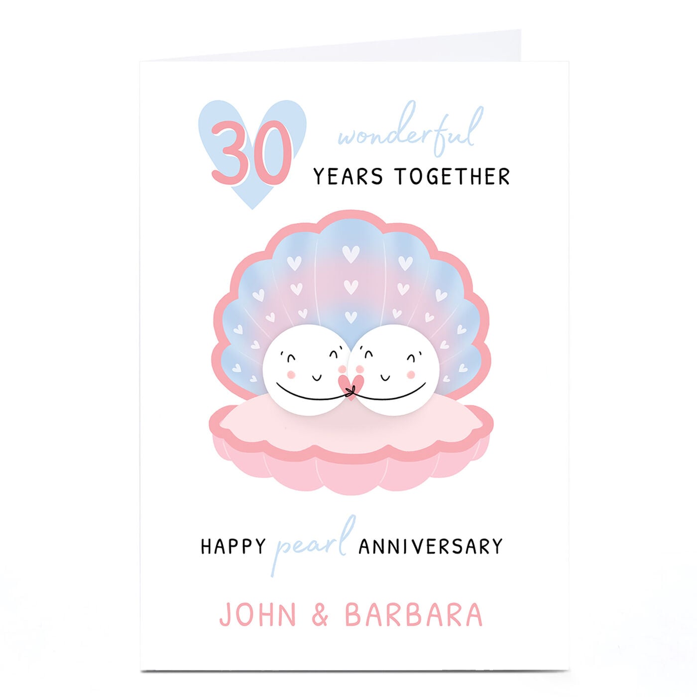 Buy Personalised Anniversary Card - Pearl 30 Years for GBP 2.99 | Card ...